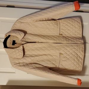 NWT,IMAN Global Chic COLLECTION,Jacket,sz 1X, Sand color contrast collar&cuffs